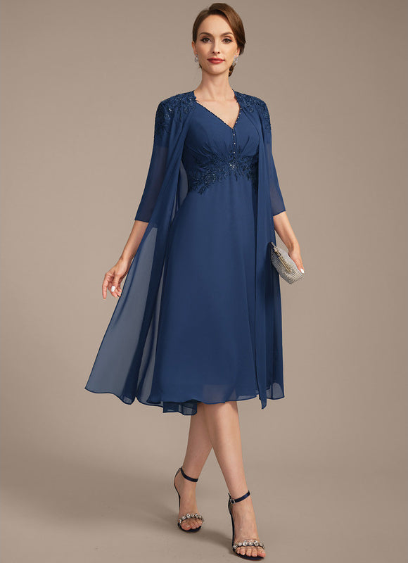 Robe Trapèze Éclat Céleste - gallery 3