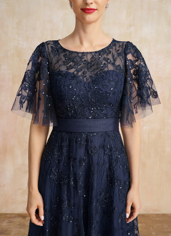 Robe Trapèze Marine Étoilée - gallery 6