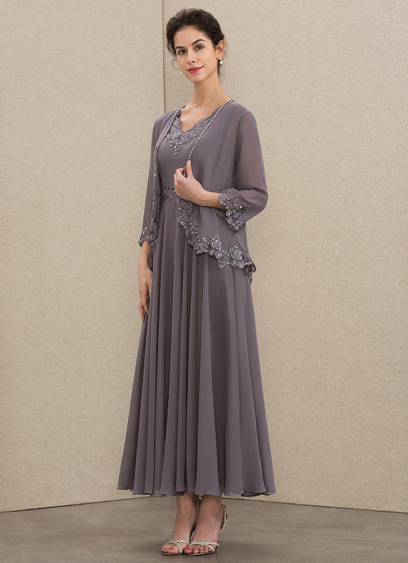 Robe Trapèze Chic Mousseline Sophistiquée - gallery 3