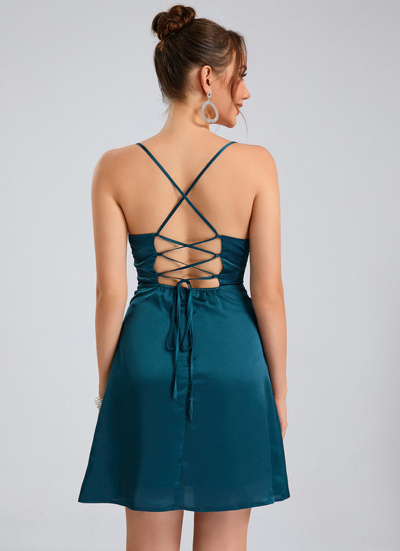 Robe Trapèze Éclat Soyeux - gallery 3