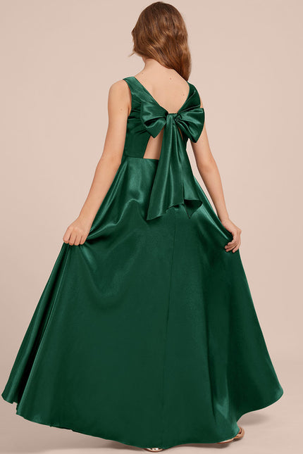 Robe Trapèze Satinée Cerise - gallery 4