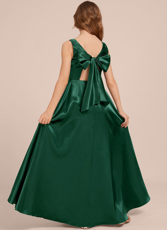 Robe Trapèze Satinée Cerise - gallery 4