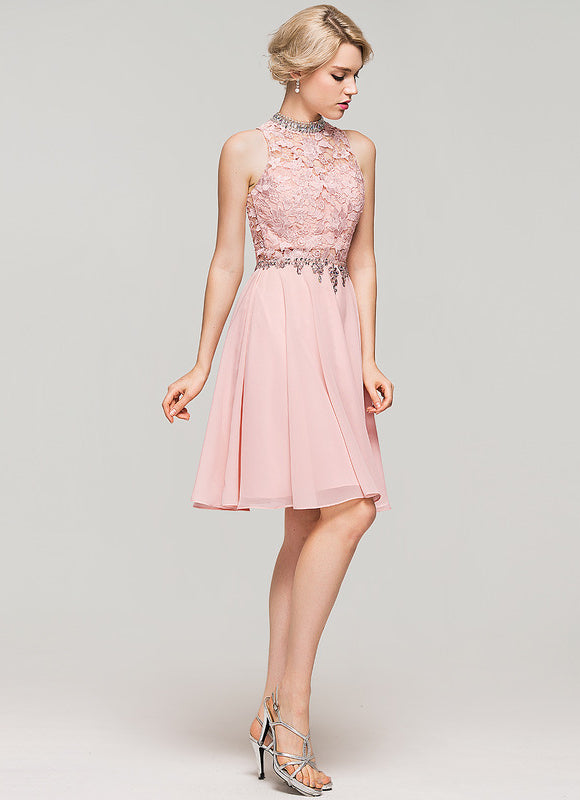Robe Trapèze Lueur De Lavande - gallery 3