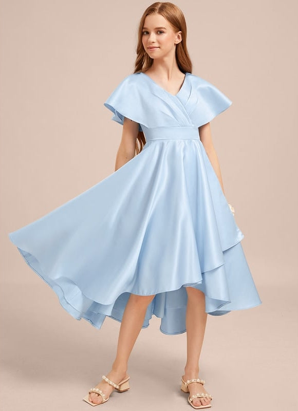 Robe Trapèze Satin Marine Chic - gallery 2