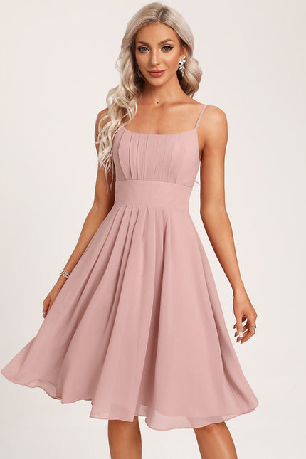 Robe Trapèze Élégance Rose