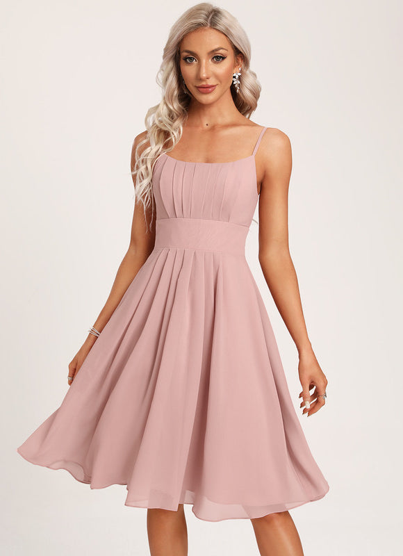 Robe Trapèze Élégance Rose