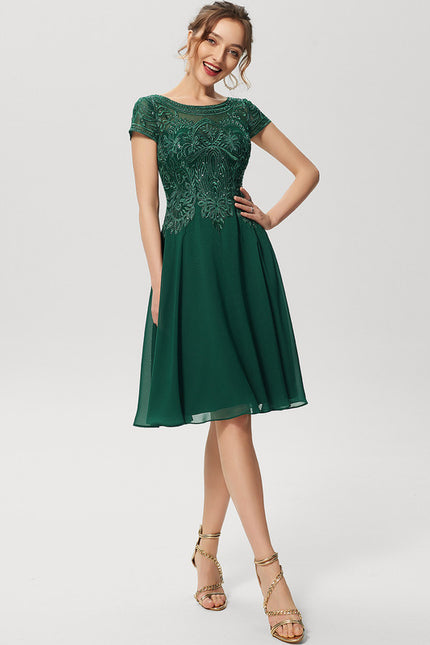 Robe Trapèze Éclat Argenté - gallery 3
