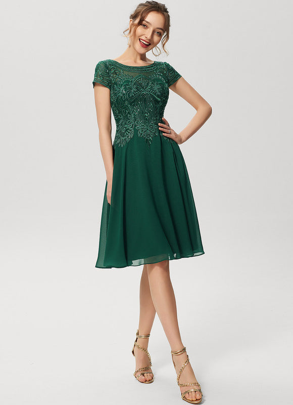 Robe Trapèze Éclat Argenté - gallery 3