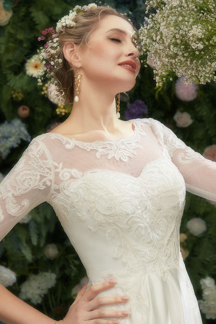 Robe Trapèze Éclat Satiné Floral - gallery 4