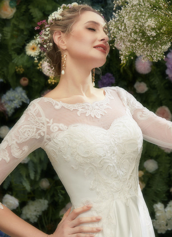 Robe Trapèze Éclat Satiné Floral - gallery 4