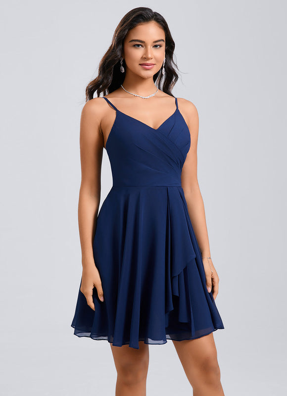 Robe Trapèze Marine Éthérée - gallery 4