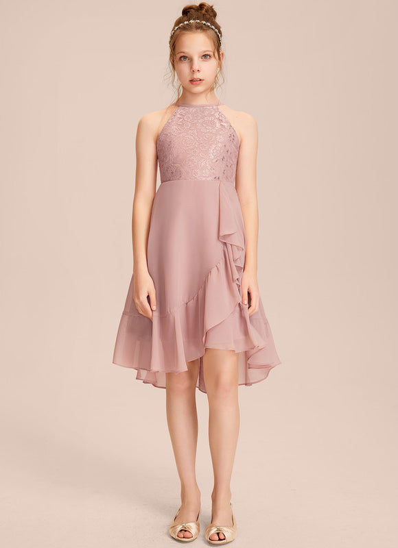 Robe Trapèze Flou Rosé - gallery 2