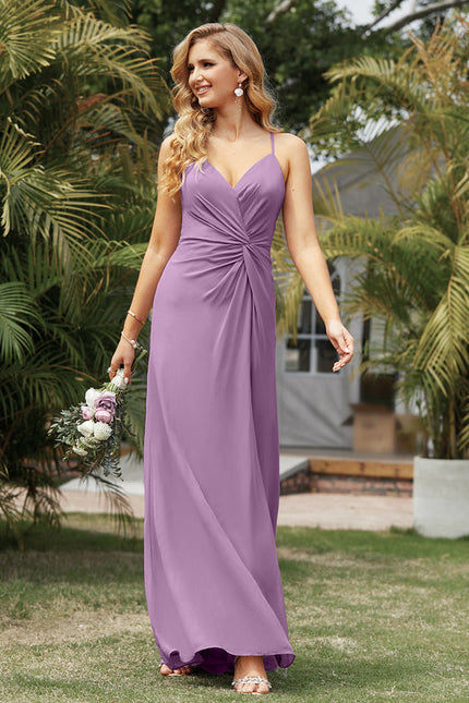 Robe Trapèze Mousseline Fendue - gallery 2