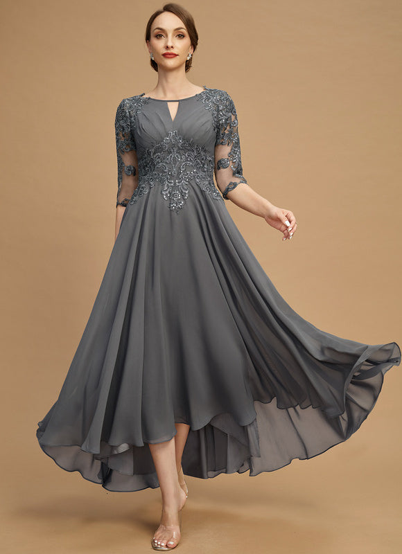 Robe Trapèze Gris Lumineux