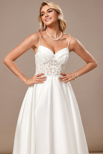 Robe Trapèze Satinée Pureté - gallery 5