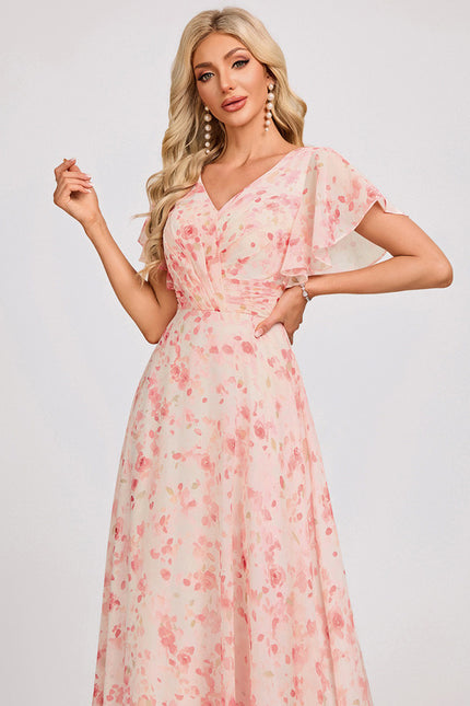 Robe Trapèze Mousseline Fendue - gallery 4