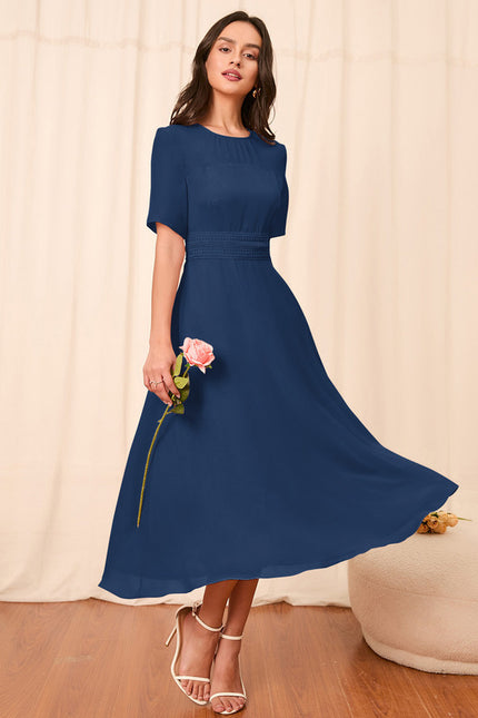 Robe Trapèze Noire Flottante - gallery 7