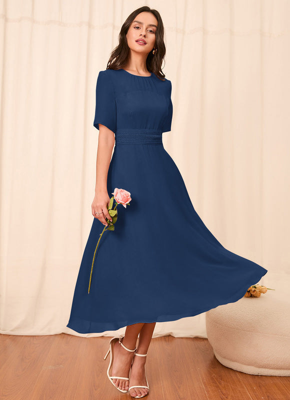 Robe Trapèze Noire Flottante - gallery 7