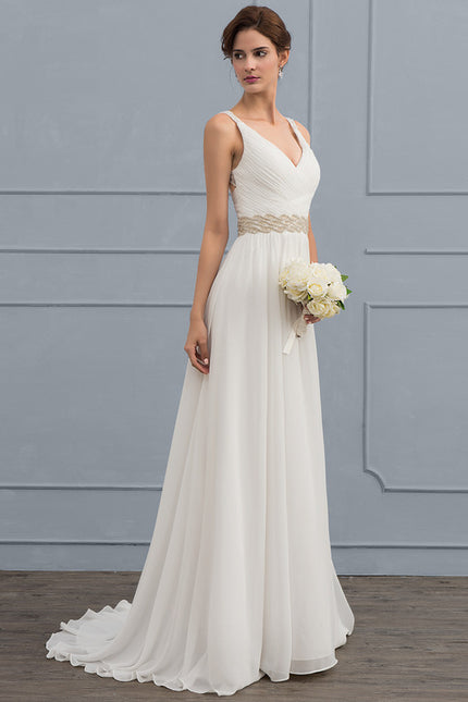 Robe Trapèze Nuptiale Légère - gallery 3