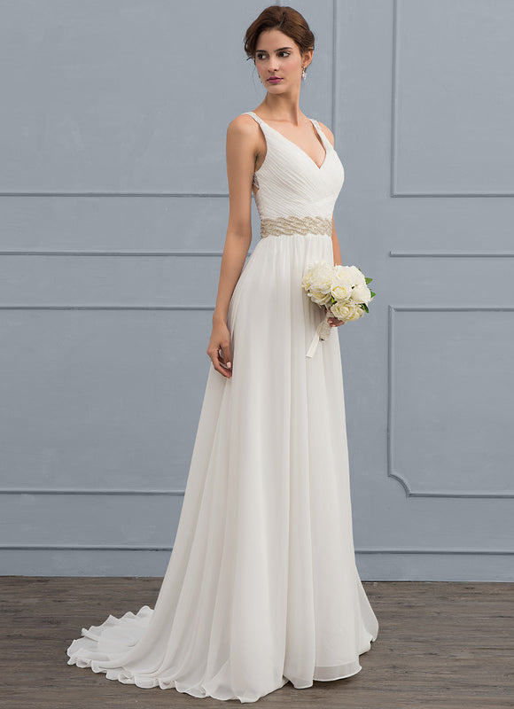 Robe Trapèze Nuptiale Légère - gallery 3