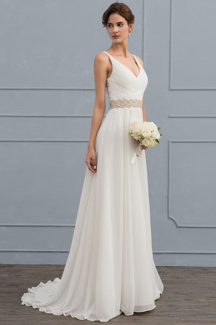 Robe Trapèze Nuptiale Légère - gallery 3