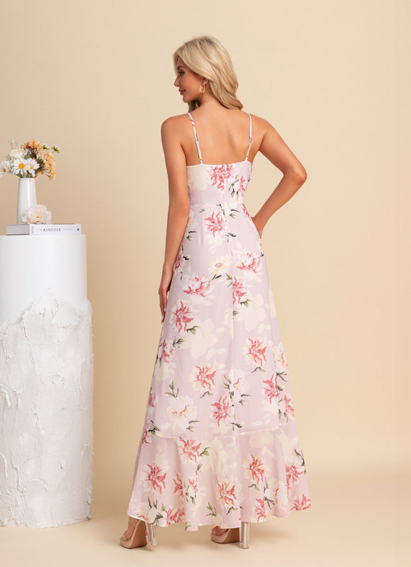 Robe Trapèze Florale Évoquée - gallery 4