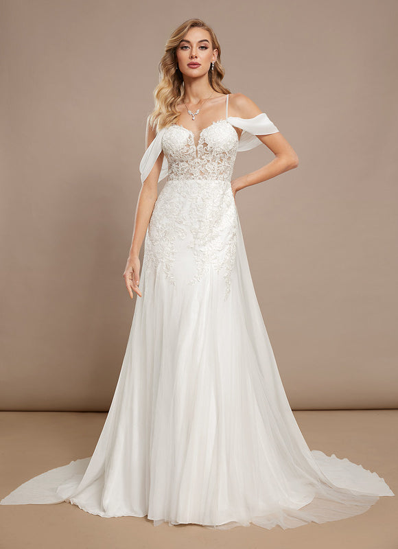 Robe Trapèze Lueur Évanescente - gallery 1