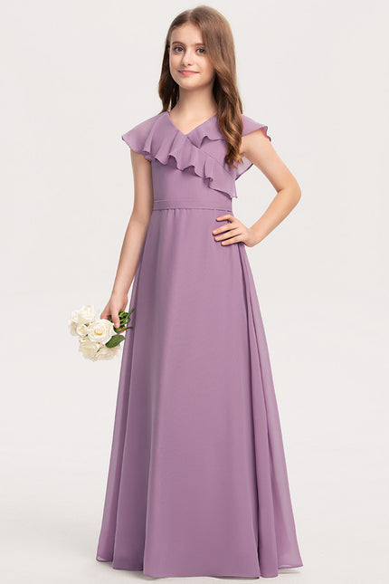 Robe Trapèze Lilas Flottant