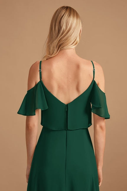 Robe Trapèze Mousseline Fendue - gallery 5