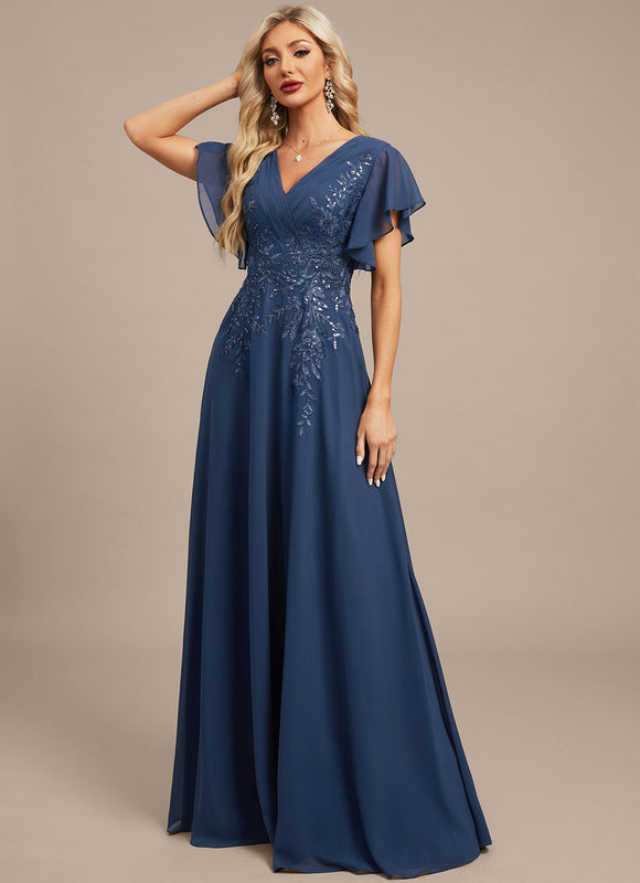 Robe Trapèze Lueur Azurienne - gallery 4