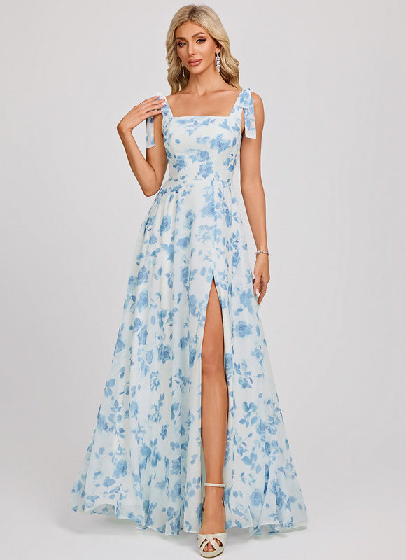 Robe Trapèze Élégante Vert Clair - gallery 2