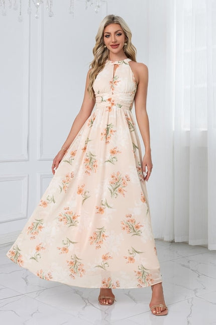 Robe Trapèze Fleurie Élégante - gallery 9