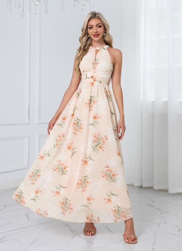 Robe Trapèze Fleurie Élégante - gallery 9