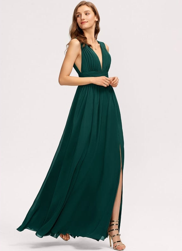 Robe Trapèze Élégante Mousseline - gallery 4