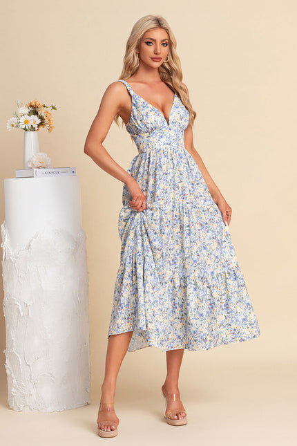 Robe Trapèze Rêve Azur Évasé - gallery 5