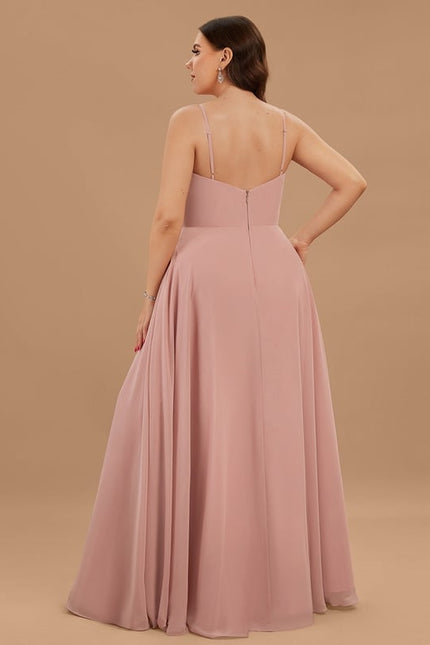 Robe Trapèze Bleu Élégant Longue - gallery 5