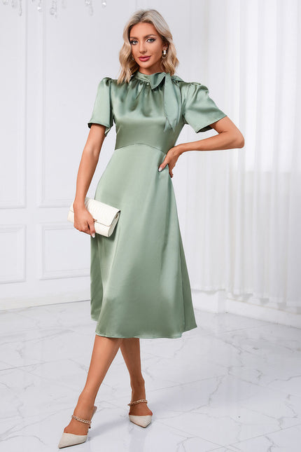 Robe Trapèze Vogue Satinée - gallery 2