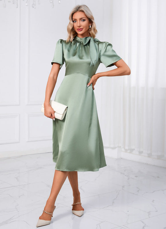 Robe Trapèze Vogue Satinée - gallery 2