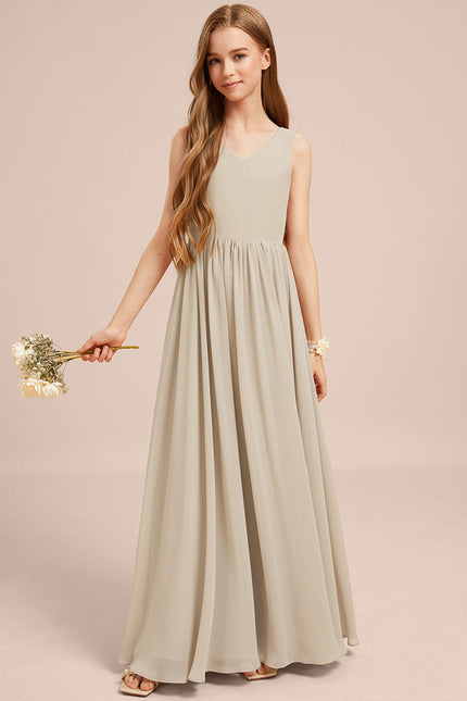 Robe Trapèze Mousseline Sable