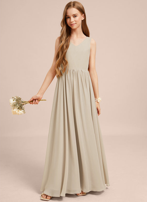 Robe Trapèze Mousseline Sable