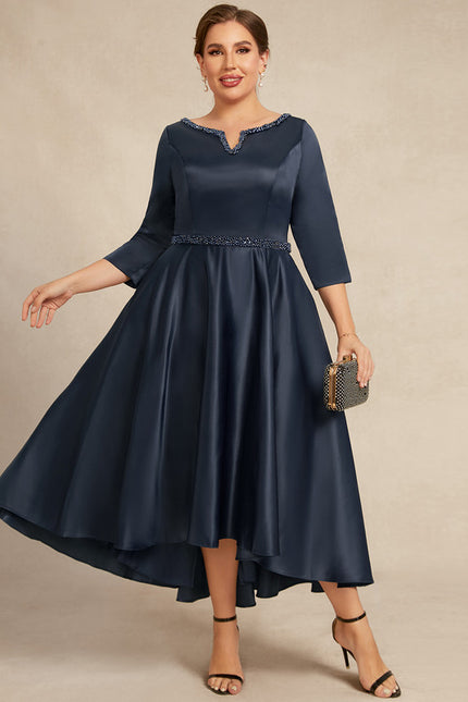 Robe Trapèze Élégance Saphir - gallery 6
