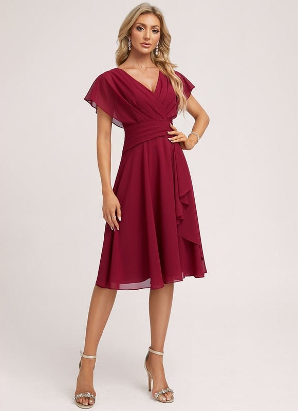 Robe Trapèze Émeraude Volante - gallery 3