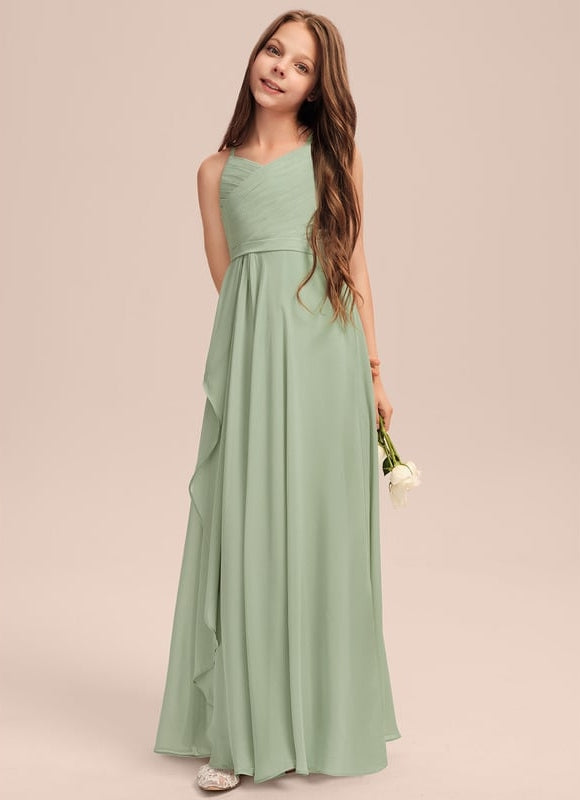 Robe Trapèze Bleu Céleste Aérien - gallery 4