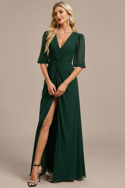 Robe Trapèze Élégante Mousseline - gallery 4