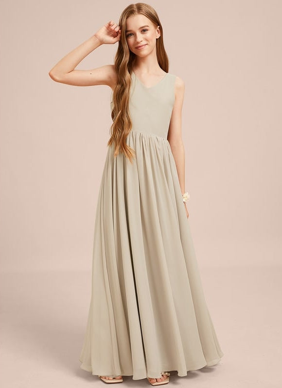 Robe Trapèze Mousseline Sable - gallery 4