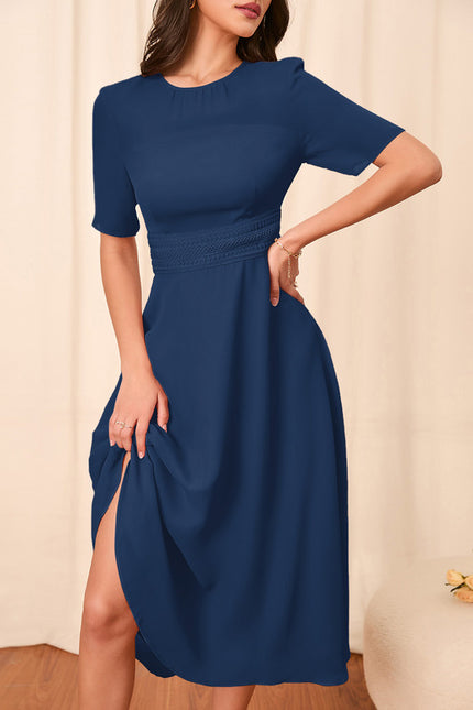 Robe Trapèze Noire Flottante - gallery 6