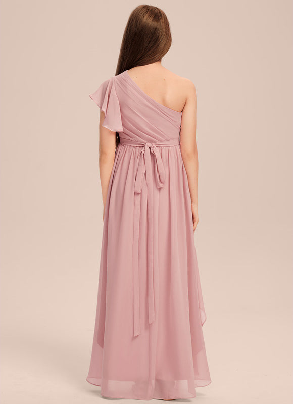 Robe Trapèze Rosée Flottante - gallery 4