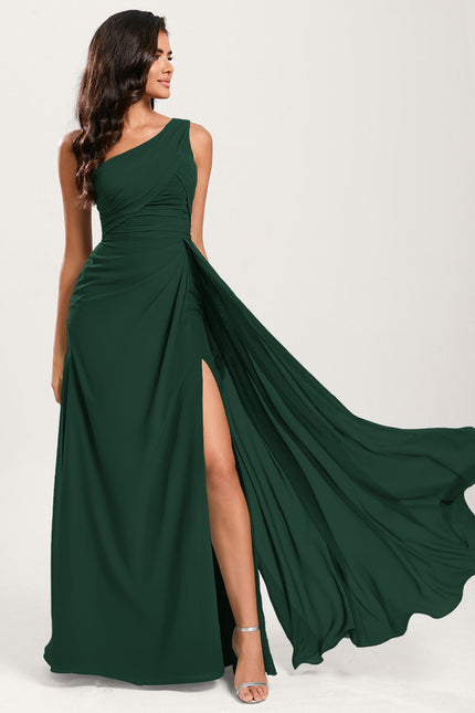 Robe Trapèze Asymétrique Beige