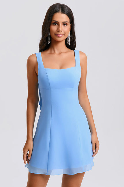 Robe Trapèze Céleste Azur - gallery 5