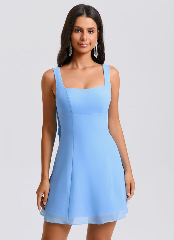 Robe Trapèze Céleste Azur - gallery 5